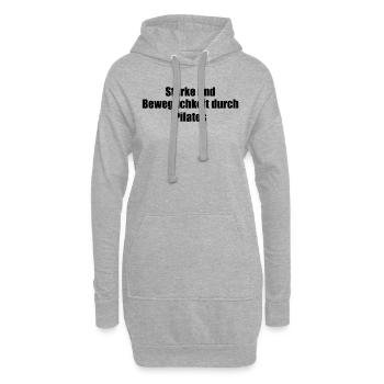 Pilates - Stärke und Beweglichkeit durch Pilates - Hoodie-Kleid - Grau meliert - Vorne