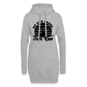 No One Cares Just Row Rowing Water Sports Rower - Hoodie-Kleid - Grau meliert - Vorne