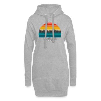 Fishel Lake Ohio - Hoodie-Kleid - Grau meliert - Vorne
