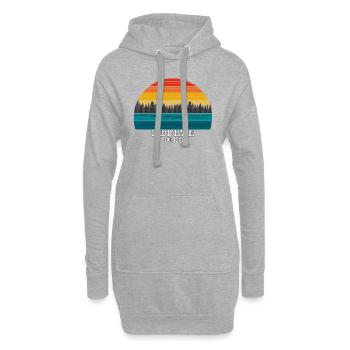 Lac Ladd Ohio - Sweat-shirt à capuche long Femme - gris chiné - Devant