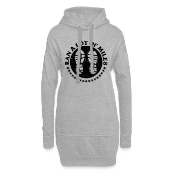 Ran A Lot Of Cross Country Race Country Runner - Hoodie-Kleid - Grau meliert - Vorne
