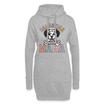 Dalmatian Mama - Hoodie-Kleid - Grau meliert - Vorne
