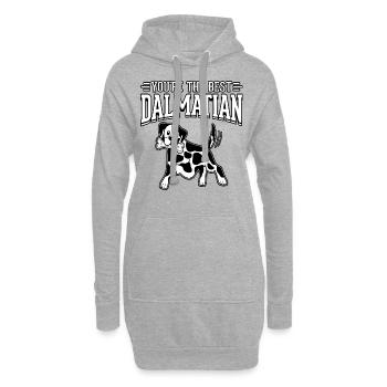 Tu es le meilleur dalmatien - Sweat-shirt à capuche long Femme - gris chiné - Devant
