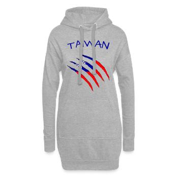 Taiwan - Hoodie-Kleid - Grau meliert - Vorne