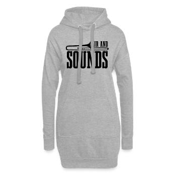 Air And Sounds Trombone Marching Band Trombonist - Hoodie-Kleid - Grau meliert - Vorne