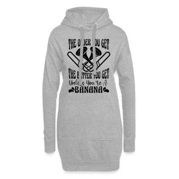 The Older You Get Trombone Brass Band Trombonist - Hoodie-Kleid - Grau meliert - Vorne