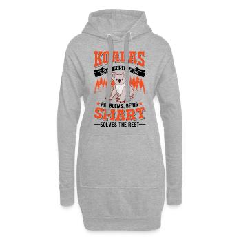 Koala Gift Koala Bear - Hoodie Dress - heather grey - Front