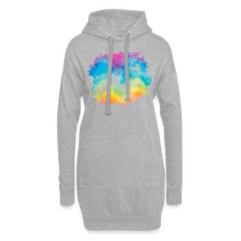 Boxer Retro - Hoodie-Kleid - Grau meliert - Vorne