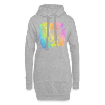 Boxeur - Sweat-shirt à capuche long Femme - gris chiné - Devant