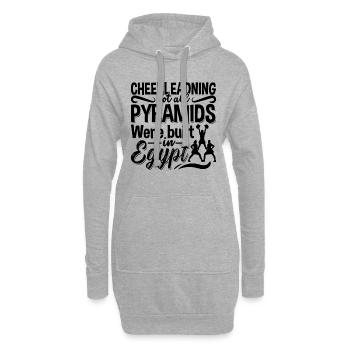 Cheerleading Not All Pyramids Dancing Cheerleader - Hoodie-Kleid - Grau meliert - Vorne