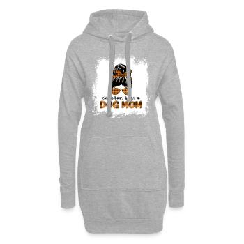 un peu occupé à être une maman chien Boxer - Sweat-shirt à capuche long Femme - gris chiné - Devant