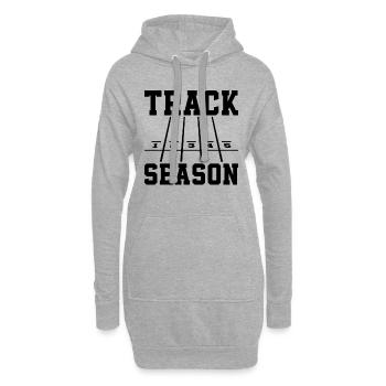 Track Season Triathlon Athletic Running Sprinter - Hoodie-Kleid - Grau meliert - Vorne