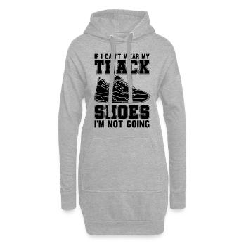 If I Can't Wear My Track Shoes Training Spinter - Hoodie Dress - heather grey - Front