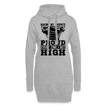 Making Parents Proud Every Shot Put High Jumper - Hoodie-Kleid - Grau meliert - Vorne