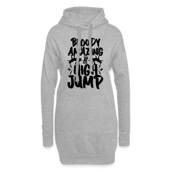Bloody Amazing At High Jump Shot Put High Jumper - Hoodie-Kleid - Grau meliert - Vorne
