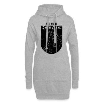 Pole Vault King Loves Track And Field Pole Vaulter - Hoodie-Kleid - Grau meliert - Vorne
