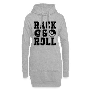 Rack & Roll Cue Sports Billiard Ball Pool Player - Hoodie-Kleid - Grau meliert - Vorne