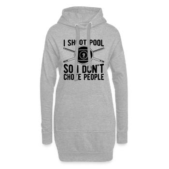 I Shoot Pool So I Don't Choke Billiard Pool Player - Hoodie-Kleid - Grau meliert - Vorne