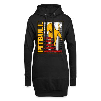 Pitbull loyal gentle cuddle friendly affectionate - Hoodie-Kleid - Schwarz - Vorne