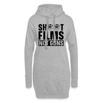 Shoot Films Not Guns Video Editor Film Directors - Hoodie-Kleid - Grau meliert - Vorne