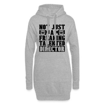 Pas seulement un réalisateur de films talentueux - Sweat-shirt à capuche long Femme - gris chiné - Devant