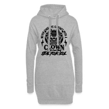 Never Make Eye Contact Clown Joker Circus Clowns - Hoodie-Kleid - Grau meliert - Vorne