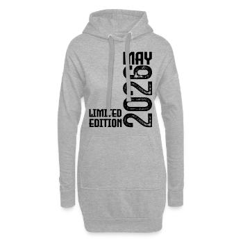 Geschenk Mai 2026. Jubiläum Mai 2026. Mai 2026. - Hoodie-Kleid - Grau meliert - Vorne