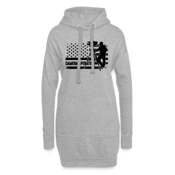 Cadreur Retro Movie Maker Cadreurs - Sweat-shirt à capuche long Femme - gris chiné - Devant