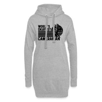World's Okayest Cameraman Retro Camera Operators - Hoodie Dress - heather grey - Front