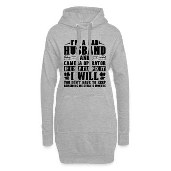 I'm A Dad Husband And Filmmaking Camera Operators - Hoodie Dress - heather grey - Front