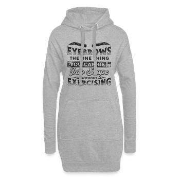 Eyebrows The One Thing Brow Tech Makeup Artists - Hoodie-Kleid - Grau meliert - Vorne