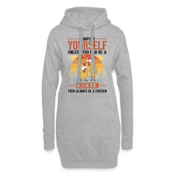 Chickens Chicken Breeding Chicken Farmer - Hoodie Dress - heather grey - Front