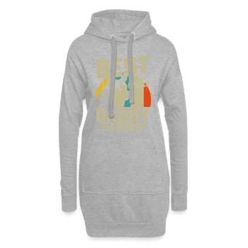 Best Husky Daddy ever - Hoodie-Kleid - Grau meliert - Vorne