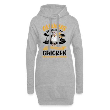 Chickens Chicken Breeding Chicken Farmer - Hoodie Dress - heather grey - Front