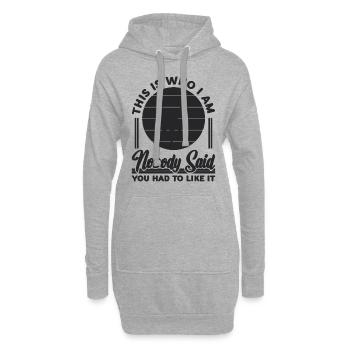 C’est qui je suis Contorsionniste Gymnaste Contorsionniste - Sweat-shirt à capuche long Femme - gris chiné - Devant