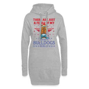 Il n’y a que quelques-uns de mes Bulldogs préférés - Sweat-shirt à capuche long Femme - gris chiné - Devant