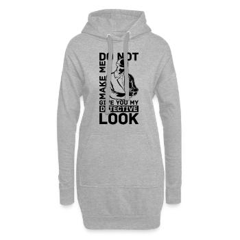 Ne me faites pas vous donner des détectives d’application de la loi - Sweat-shirt à capuche long Femme - gris chiné - Devant