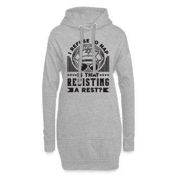 I Refuse To Nap Is That Policeman Police Officers - Hoodie-Kleid - Grau meliert - Vorne