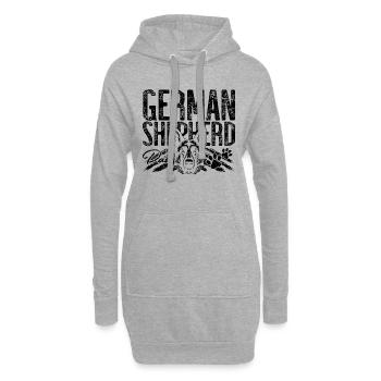 German Shepherd Police Dogs German Shepherd Lover - Hoodie-Kleid - Grau meliert - Vorne