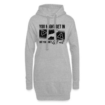 You Might Get In Belgian Shepherd Malinois Lover - Hoodie-Kleid - Grau meliert - Vorne