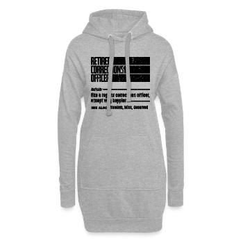 Retired Corrections Officer Like A Prison Guards - Hoodie-Kleid - Grau meliert - Vorne