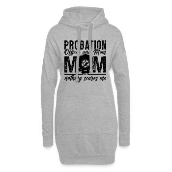 Agent de probation et gardien de prison correctionnel pour maman - Sweat-shirt à capuche long Femme - gris chiné - Devant