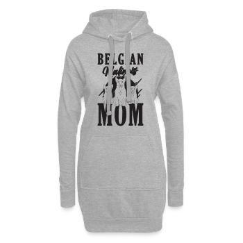 Belgian Malinois Mom Working Dog Malinois Lover - Hoodie-Kleid - Grau meliert - Vorne