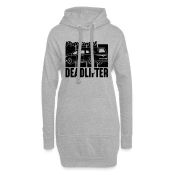 Soulevé de terre professionnel Embaumeurs rétro embaumeurs - Sweat-shirt à capuche long Femme - gris chiné - Devant