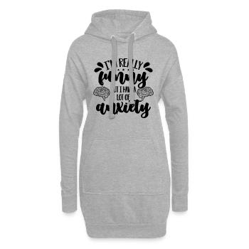 I'm Really Funny Awareness Mental Health Advocate - Hoodie-Kleid - Grau meliert - Vorne