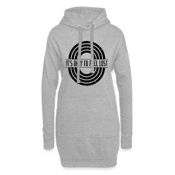 C’est normal de se sentir défenseur de la santé mentale - Sweat-shirt à capuche long Femme - gris chiné - Devant