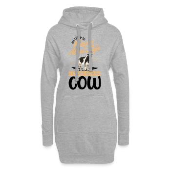Vache Éleveurs de bovins Éleveurs Vaches Éleveur - Sweat-shirt à capuche long Femme - gris chiné - Devant
