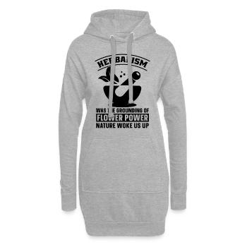 Herbalism Was The Grounding Of Herbal Herbalist - Hoodie-Kleid - Grau meliert - Vorne