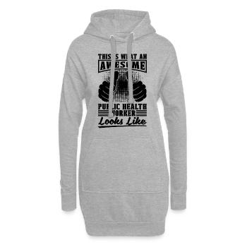 C’est ce qu’un travailleur de la santé infirmier génial - Sweat-shirt à capuche long Femme - gris chiné - Devant