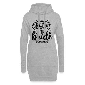 Bestie Of The Bride Wedding Party Maid Of Honors - Hoodie-Kleid - Grau meliert - Vorne
